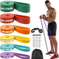 Zacro Resistance Bands, 6 Resistance Levels Pull Up Assistance Bands, Exercise Bands for Men&Women, Heavy Duty Resistance Band Set with Door Anchor, for Working Out, Muscle Training, Physical Therapy
