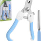 Pet Nail Clippers and Trimmers for Dogs and Cats, Professional Grooming Tool with Safety Guard, Sharp Blades, Free Nail File, Avoid Overcutting, Suitable for Small and Large Pets (Blue)