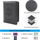 Melsbrinna Rfid Passport Holder for Travel women/Men, Cute Passport Wallet Rfid Blocking Card Slots, Rfid Passport Cover/CaseTravel Wallet, Passport Book Holder (1, Black3)