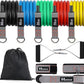 Resistance Bands with Handles for Working Out Women and Men, Exercise Bands with Door Anchor, Stretch Bands for Home Workouts, Simple Guide Included