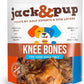 Jack&Pup Beef Bones, Knee Cap for Dogs, Long Lasting Natural Dog Bones, Beef Bone Knee Caps for Large Dogs. (2 Pack)