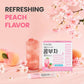 TEAZEN Peach Kombucha Tea, Hydration Drink Mix, Sugar Free, Live Probiotics & Prebiotics, 30 Sticks, 5.29oz