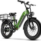 Electric Bike for Adults 1400W Peak, 48V 20AH(960WH) Removable Battery, 20"x4" Fat Tire Full Suspension 80 Miles Range Step-Thru 30+MPH Hunting Ebike, 7-Speed Dual Brakes Electric Bicycle