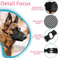 LUCKYPAW Dog Muzzle, Mesh Muzzle for Large Medium Small Dogs, Soft Mouth Guard for Biting Chewing, Breathable Mouth Guard with Adjustable Strap for Training (Black, M(Snout:8.75"-9.5"))