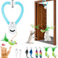 Interactive Cat Toys for Indoor Cats Automatic Electric Flying Bird Feather Mouse Toy - Best Kitten & Adult Cat Enrichment Mouse cat Toy Hanging Electric Kitty Toys for Bored Cats（Blue）