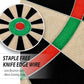 EVA Dartboard Surround Wall Protector, Sisal/Bristle Dartboard and 18g Steel Tip Darts Set Optional