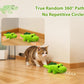 Interactive Cat Toys for Indoor Cats - Automatic Moving Cat Chase Toy for Bored Indoor Adult Cats - 360° Random Movement, Tail Wagging & Catnip Stimulation - Electric Croc(Long Plush)