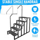 RV Stairs 5 Step, RV Steps Anti-Slip, Hot Tub Steps with Handrail, 660 lbs Hot Tub Steps Step Ladder for 5th Wheel RV, Mobile Home Stairs, REL-0402