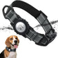 TagME Airtag Dog Collar,Waterproof Reflective Pet Collar with Airtag Holder,Soft Padded and Double D-Rings for Medium Dogs,Grey