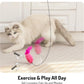 Hanging cat Toys mice with Squeaky Sound 3PCS, Retractable Teaser Toy, Interactive cat Toys for Indoor Bored Kitten Self Play Chase Exercise, Mental Physical Stimulation for All Breeds