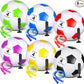 Hiboom 6 Sets Operation Christmas Deflated Soccer Ball with Pumps and Jump Ropes Official Size Soccer Ball Bulk for Outside Sports Training Party Supplies Christian Charity Donation Gift