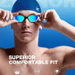 ZIONOR G1 Lite Swim Goggles with Swim Cap Comfortable Anti-fog Swimming Goggles Cap Set for Adult Men Women