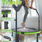BCAN 40"/48" Foldable Mini Trampoline, Rebounder Trampoline for Adults, U/T Shape Adjustable Foam Handle, Exercise Rebounder for Adults Indoor/Garden Workout, Max Load 330lbs/440lbs