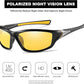 FAGUMA Sports Polarized Sunglasses For Men Cycling Driving Fishing UV400 Protection