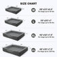 INVENHO Orthopedic Dog Beds Large Sized, XL Washable Egg-Crate Memory Foam Dog Couch Bed with Washable Removable Cover, Waterproof Lining and Nonskid Bottom