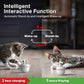 Cat Laser Toys, Automatic Cat Laser Toy Tumbler Design, Rechargeable Cat Laser Pointer 360°Irregular Rotation, 3 Modes Interactive Cat Toy for Indoor Cats of All Ages and Sizes (White)