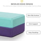 Sunshine Yoga 4" Striped Yoga Block, 10 Pack Bulk EVA Foam Yoga Blocks, Firm and Supportive Yoga Brick, Balance Foam for Stretching, Pilates, and Workout, 4" x 6" x 9"