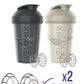 '-2 Pack- 20 oz Protein Shaker Bottles for Protein Mixes - 2x Wire Whisk | Leak Proof Shaker Cups for Protein Shakes and Pre Workout | Protein Shaker Bottle Pack