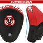 RDX Boxing Pads Focus Mitts, Maya Hide Leather Curved Hook and Jab Target Hand Pads, Great for MMA, Kickboxing, Martial Arts, Muay Thai, Karate Training, Padded Punching, Coaching Strike Shield