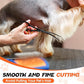 JASON 7.5" Dog Grooming Shear - Professional Up-curved Scissor with Round Tips Japanese Stainless Steel Hair Scissor for Dogs, Cats and Other Pets (Curved with Round Tips, Black)