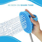 Aquapaw 5-in-1 Horse & Dog Bath Brush & Curry Comb - XL Blue Silicone - Includes 3-ft Shower Hose Attachment & Adapter - Adjustable Spray Scrub Massager - Dog Grooming Supplies