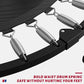 CLORIS 40in Folding Trampoline Mini Trampoline Rebounder Trampoline for Adults Fitness Trampoline with Adjustable Foam Handle, with safty Padded Cover Best Gift for Kids/Adult