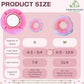 Adjustable Comfy Flower Style Elizabeth Collar for Cats and Puppies Soft Recovery Cone Pet Protective Neck Collar (Pink, Small)