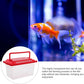 Plastic Turtle Fish Tank Critter Keeper Plastic Terrarium Portable Aquarium Tortoise Living Tank Turtle Holder Hermit Crab Cage Hamster Tank Reptile