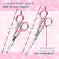 Kenchii Happy Kitty Ball Tip Shears Trimming Scissors for Cats | Pet Grooming Kitten Essentials | Stainless Steel Safety Blunt Tip Scissors | 5.5 In