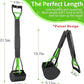 UPSKY 32'' Pooper Scooper for Large Small Dogs, Long Handle Dog Poop Scooper with Waste Bags, Portable Dog Poop Pick Up Tool, Folding Poop Scoop for Yard, Grass, Dirt, Gravel Green