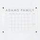 Personalized Clear Acrylic Calendar for Wall, Calendar Whiteboard for Wall, Dry Erase Wall Calendar, Wall Calendar Organizer System for Home (Block, Grey, 31"W x 23"H)
