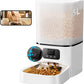 Automatic Cat Feeder with Camera,Adjustable Camera 5G/2.4G WiFi Timed cat Feed, auto cat Feeder, Automatic Pet Dispenser with HD Night Vision