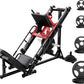 RitFit Adjustable Leg Press and Hack Squat Machine with Weight Plate Set, Professional Home Gym Equipment with Linear Bearings, Specialized for Complete Lower Body Workouts and Weight Storage Posts