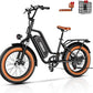 2 Seater Electric Bike, 48V 20AH(𝟗𝟔𝟎𝐖𝐇) Large Removable Battery, 𝟏𝟑𝟎𝟎𝐖 Peak Motor, 20"x 4.0" Fat Tire Ebike for Adults, 80+Miles Max,30+MPH, City Couple E Bike for All Terrain