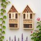 2 PK Large Cedar Wood Insect House Kit for DIY Project Backyard Insect House, Bee House, Nesting Habitat Shelters, Garden Shelter for Bees, Butterflies, Bugs
