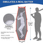 7'X7' Baseball Softball Practice Net,Pitching Net,Batting Net,with Baseball Tee,Bonus Strike Zone and Bow Frame,for Hitting,Pitching, Catching