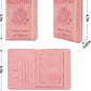 Melsbrinna Rfid Passport Holder for Travel women/Men, Cute Passport Wallet Rfid Blocking Card Slots, Rfid Passport Cover/CaseTravel Wallet, Passport Book Holder (1, Pink3)