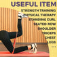 LEZER Resistance Bands - Pull Up Bands for Home Gym Fitness, Stretching, Physical Therapy & Training - Includes Instruction