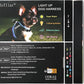 PceoTllar Light Up Dog Harness, LED No Pull Reflective Dog Harness, Flashing Lighted for Night Walking - Small/Medium, (Black Red,xs)