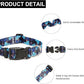 Mercano Adjustable Dog Collar - Special Design Patterns, Soft Nylon Comfortable Durable Pet Collar for Small Medium Large Dogs (XS, Monstera)