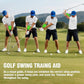 Ball PU Swing Trainer with Anti-Slip Pad & Storage Bag, Golf Swing Training Aids, Enhance Swing Strength, Flexibility & Stability, Portable Practice Tool for Daily Use