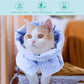 Cat Recovery Collar, Soft Adjustable Cat Cone Alternative, Lightweight Waterproof Fasteners Collars for Cats Kittens Puppies, After Surgery Stop Licking and Daily Use (Blue, M(Neck7.9-13.8"))