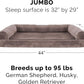 Furhaven Orthopedic Dog Bed for Large Dogs w/ Removable Bolsters & Washable Cover, For Dogs Up to 95 lbs - Faux Fur & Velvet Sofa - Driftwood Brown, Jumbo/XL