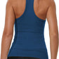 iGENJUN Workout Tops for Women Racerback Basic Tank Summer 2025 Camisole V Neck Slim Fit Ribbed Sleeveless
