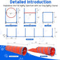 Dog Agility Training Equipment Set, Obstacle Courses Agility Training Kit for Puppy Includes 2 High Hurdles, Standard Tunnel, Blind Tunnel, Jumping Ring, 6 Weave Poles, Pause Box and 2 Carrying Bags