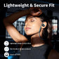 JOYWISE Wireless Headphones Bluetooth 5.3 Headphones with 16 Hours Playtime, Over-Ear Stereo Bass Earphones with Earhooks Headset, Sports Earbuds with Storage Bag for Running, Blue