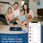 GE Weight Scale Digital for Body, Multifunctional Bathroom BMI Weighing Accurate Smart Scales Electric for Baby Pet Luggage Women with Smartphone APP Bluetooth 4" Large Display, 400lbs