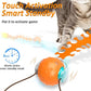 Interactive Cat Toys for Indoor Cats, Fast Rolling Cat Ball with Centipede Tail, Birds Chirping Touch Activated Automatic Kitten Toy, Rechargeable Toys for Cats to Keep Them Busy