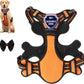 Dog Harness, Adjustable Reflective Dog Vest No Pull Dog Harness with Badge and Bow Tie for Puppy Small Medium Large Dogs