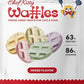 Freeze Dried Chicken Cat & Dog Waffle Treats - Made with Human Grade Chicken Breast & Liver - 5 Natural Flavors - Healthy, Tasty, Dry Food for Indoor Cats, Dogs - Inspected & Tested in USA